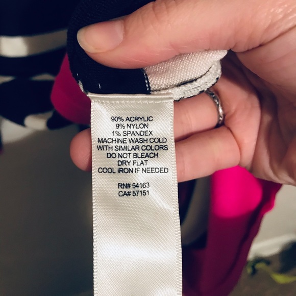 Eliza J Black White & Pink Striped Sweater Dress - Picture 7 of 7